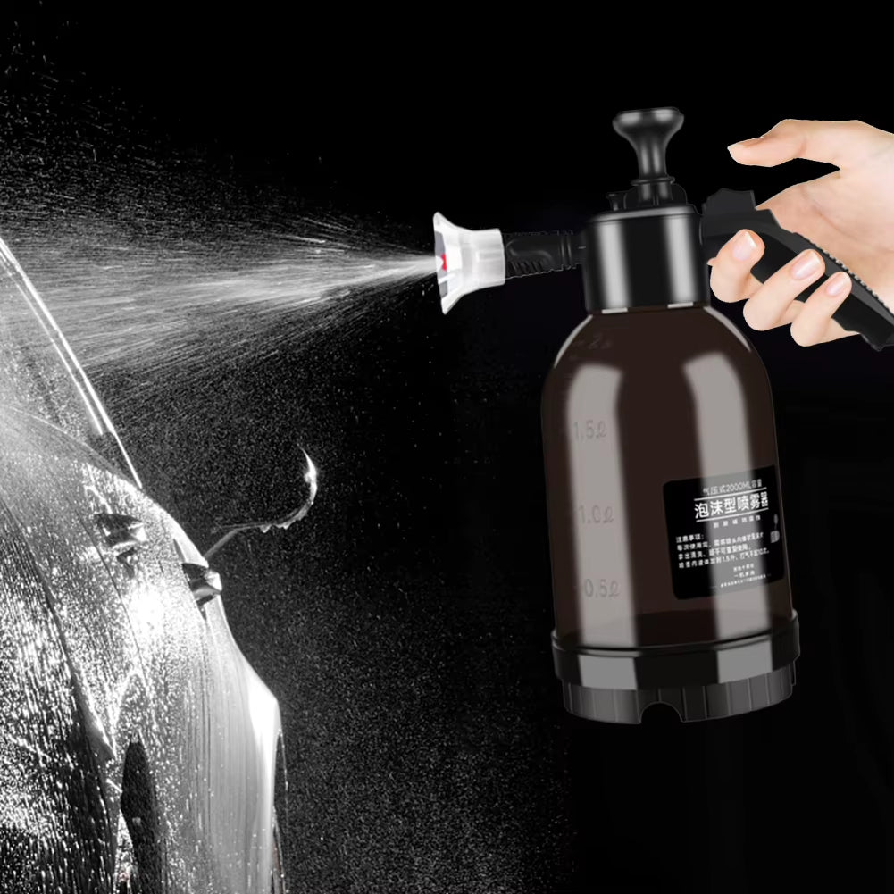 2L Household Gardening Watering Spray Can Acid and Alkali Resistant Manual Pressurized Foaming Air Pressure Car Washing Foam Pot