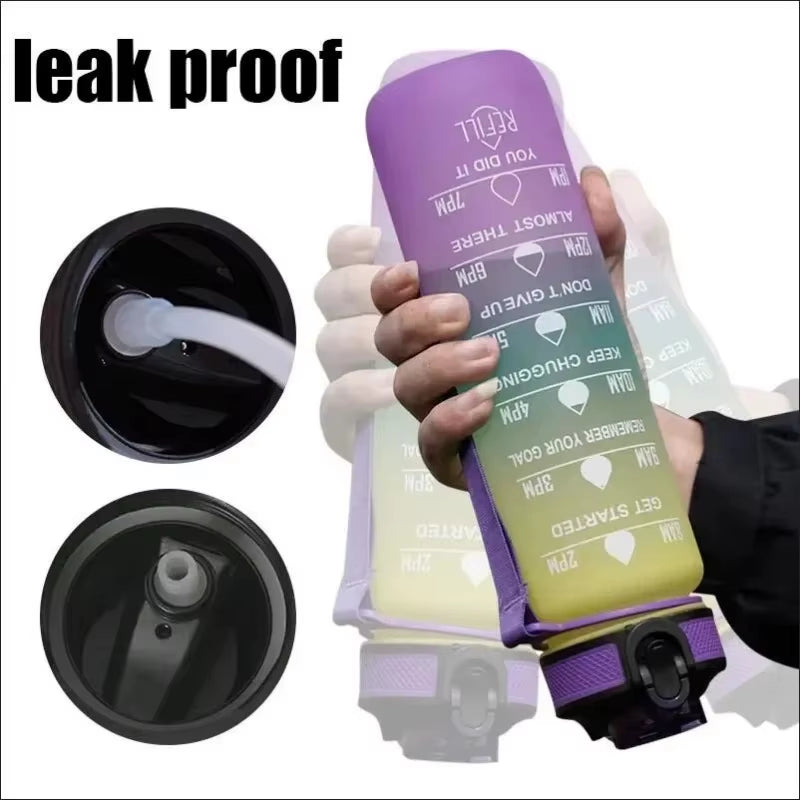 1 Liter Water Bottle Motivational Sport Water Bottle Leakproof Drinking Bottles Outdoor Travel Gym Fitness Jugs for Kitchen