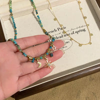Shine with elegance in our ZAKOL Vintage Bohemian Necklace. Featuring dazzling star-shaped crystals and a unique boho-inspired design, this necklace adds a touch of glamour to any outfit. Ideal for parties, weddings, or everyday chic styling.