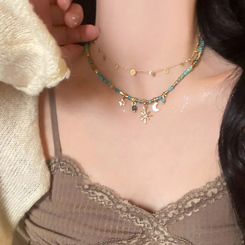 Shine with elegance in our ZAKOL Vintage Bohemian Necklace. Featuring dazzling star-shaped crystals and a unique boho-inspired design, this necklace adds a touch of glamour to any outfit. Ideal for parties, weddings, or everyday chic styling.