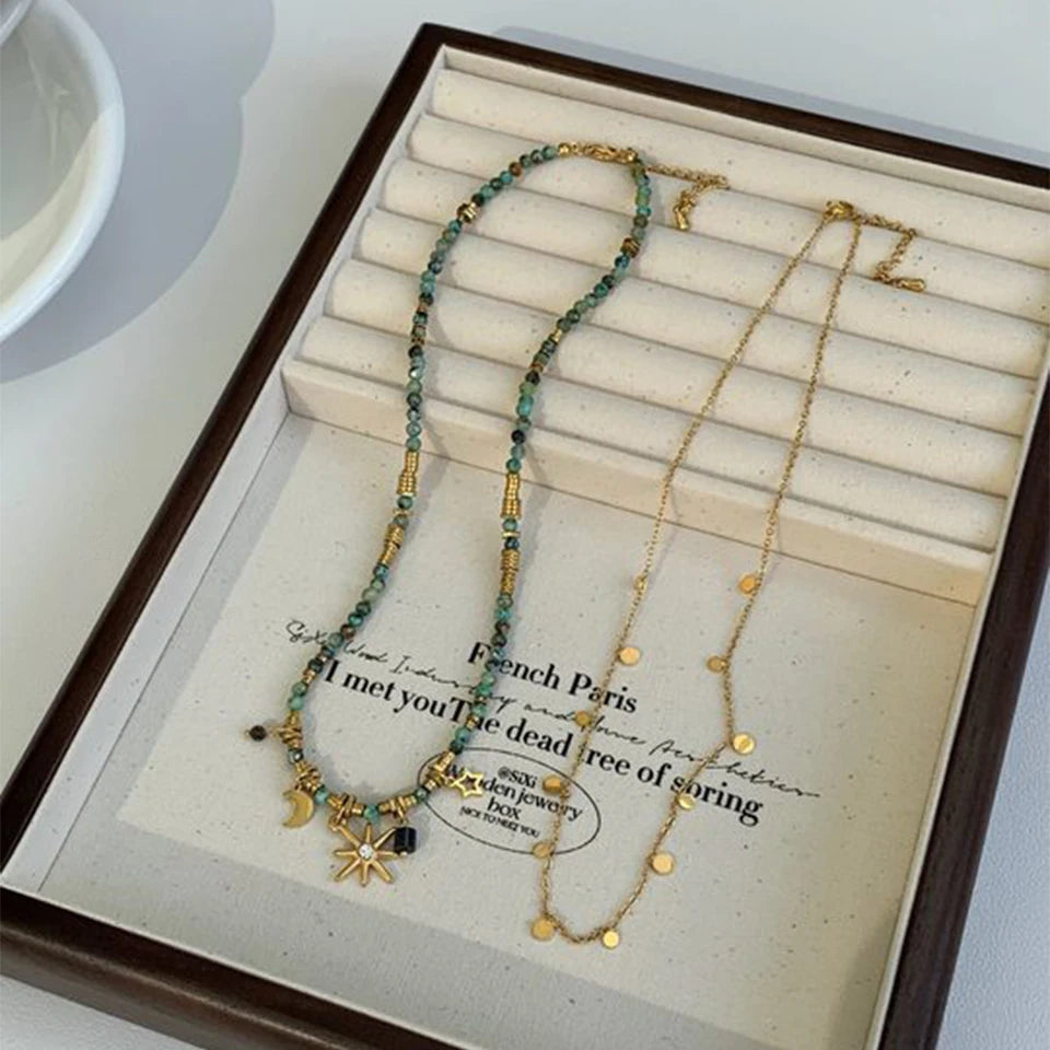 Shine with elegance in our ZAKOL Vintage Bohemian Necklace. Featuring dazzling star-shaped crystals and a unique boho-inspired design, this necklace adds a touch of glamour to any outfit. Ideal for parties, weddings, or everyday chic styling.