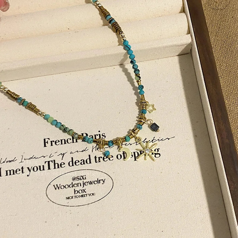 Shine with elegance in our ZAKOL Vintage Bohemian Necklace. Featuring dazzling star-shaped crystals and a unique boho-inspired design, this necklace adds a touch of glamour to any outfit. Ideal for parties, weddings, or everyday chic styling.