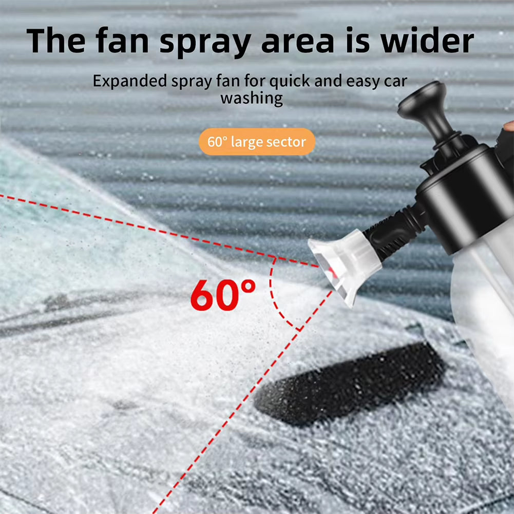 2L Household Gardening Watering Spray Can Acid and Alkali Resistant Manual Pressurized Foaming Air Pressure Car Washing Foam Pot