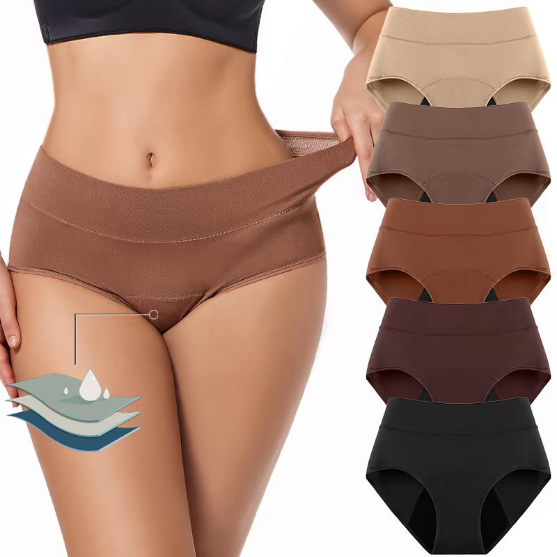 3Layers Leak Proof Menstrual Panties Women Period Underwear Sexy Pants Incontinence Underwear Briefs High Waist Breathable Pants