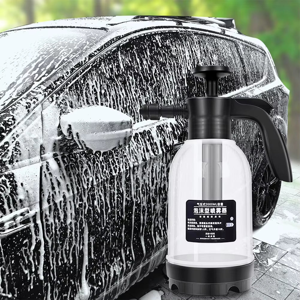 2L Household Gardening Watering Spray Can Acid and Alkali Resistant Manual Pressurized Foaming Air Pressure Car Washing Foam Pot