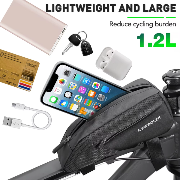 Bike Bag Waterproof Reflective Front Top Frame Tube Bag Large Capacity Ultralight Bicycle Bag Cycling Pannier Bag Accessories