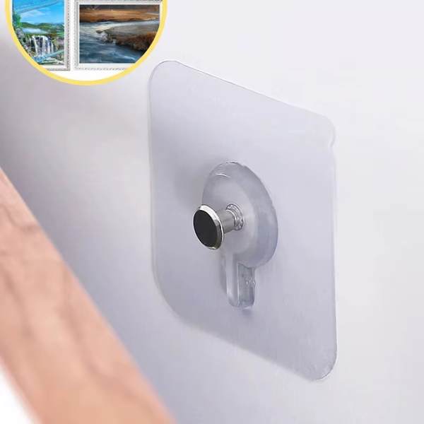 10Pcs Strong Adhesive Hooks Picture Frame Poster No Drilling Hooks Waterproof Durable Kitchen Bathroom Accessories Screw Hooks