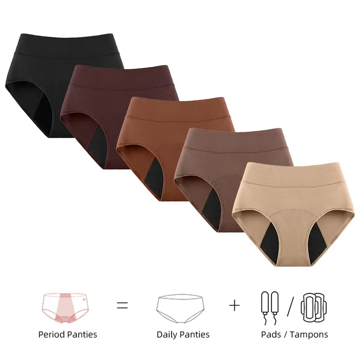 3Layers Leak Proof Menstrual Panties Women Period Underwear Sexy Pants Incontinence Underwear Briefs High Waist Breathable Pants