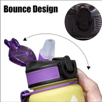 1 Liter Water Bottle Motivational Sport Water Bottle Leakproof Drinking Bottles Outdoor Travel Gym Fitness Jugs for Kitchen