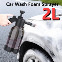 2L Household Gardening Watering Spray Can Acid and Alkali Resistant Manual Pressurized Foaming Air Pressure Car Washing Foam Pot