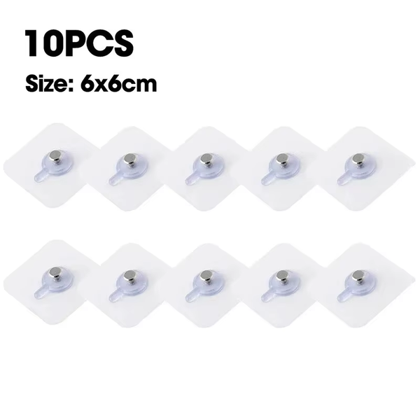 10Pcs Strong Adhesive Hooks Picture Frame Poster No Drilling Hooks Waterproof Durable Kitchen Bathroom Accessories Screw Hooks