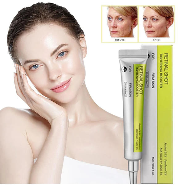 Rejuvenate tired eyes with our Korean Retinol Shot Eye Cream. Enriched with retinol and natural extracts, it reduces wrinkles, fine lines, and puffiness while deeply moisturizing your skin. Dermatologist-tested for safe daily use.