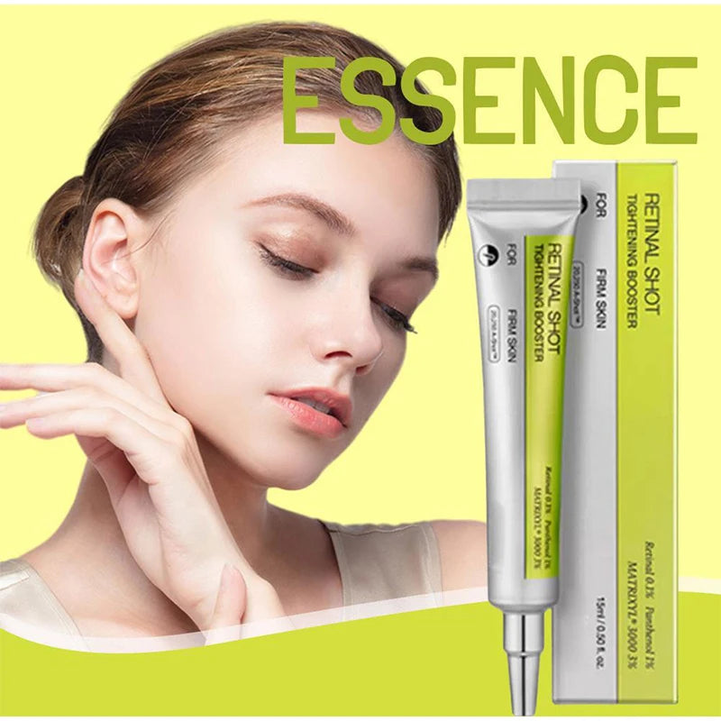 Rejuvenate tired eyes with our Korean Retinol Shot Eye Cream. Enriched with retinol and natural extracts, it reduces wrinkles, fine lines, and puffiness while deeply moisturizing your skin. Dermatologist-tested for safe daily use.