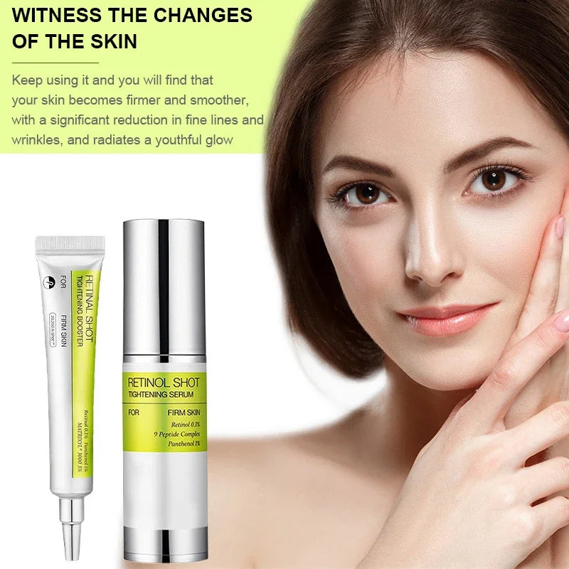 Rejuvenate tired eyes with our Korean Retinol Shot Eye Cream. Enriched with retinol and natural extracts, it reduces wrinkles, fine lines, and puffiness while deeply moisturizing your skin. Dermatologist-tested for safe daily use.