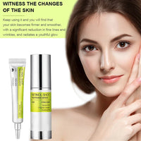 Rejuvenate tired eyes with our Korean Retinol Shot Eye Cream. Enriched with retinol and natural extracts, it reduces wrinkles, fine lines, and puffiness while deeply moisturizing your skin. Dermatologist-tested for safe daily use.