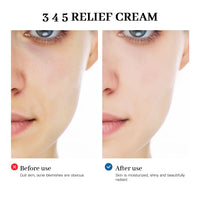 Soothe and repair your skin with the 345 Relief Cream. Formulated to calm redness, irritation, and dryness, it strengthens your skin barrier while leaving it soft and nourished. Perfect for sensitive skin types.