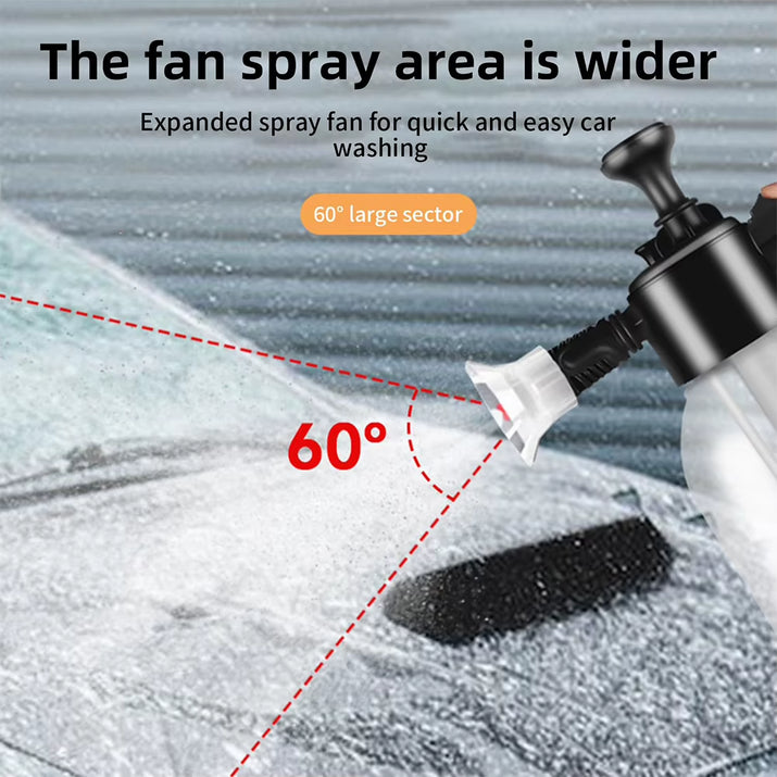 2L Household Gardening Watering Spray Can Acid and Alkali Resistant Manual Pressurized Foaming Air Pressure Car Washing Foam Pot