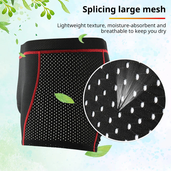 Cycling Shorts Breathable Mesh Cycling Underwear 5D Gel Pad Shockproof MTB Bike Shorts Man Shorts
