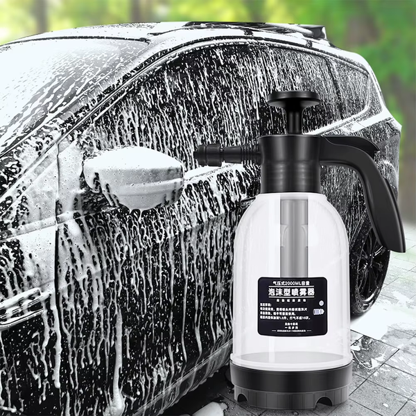 2L Household Gardening Watering Spray Can Acid and Alkali Resistant Manual Pressurized Foaming Air Pressure Car Washing Foam Pot