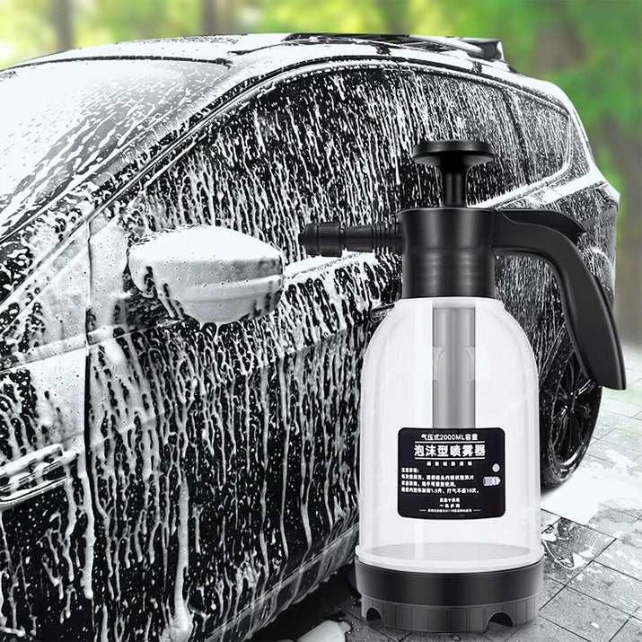 2L Household Gardening Watering Spray Can Acid and Alkali Resistant Manual Pressurized Foaming Air Pressure Car Washing Foam Pot